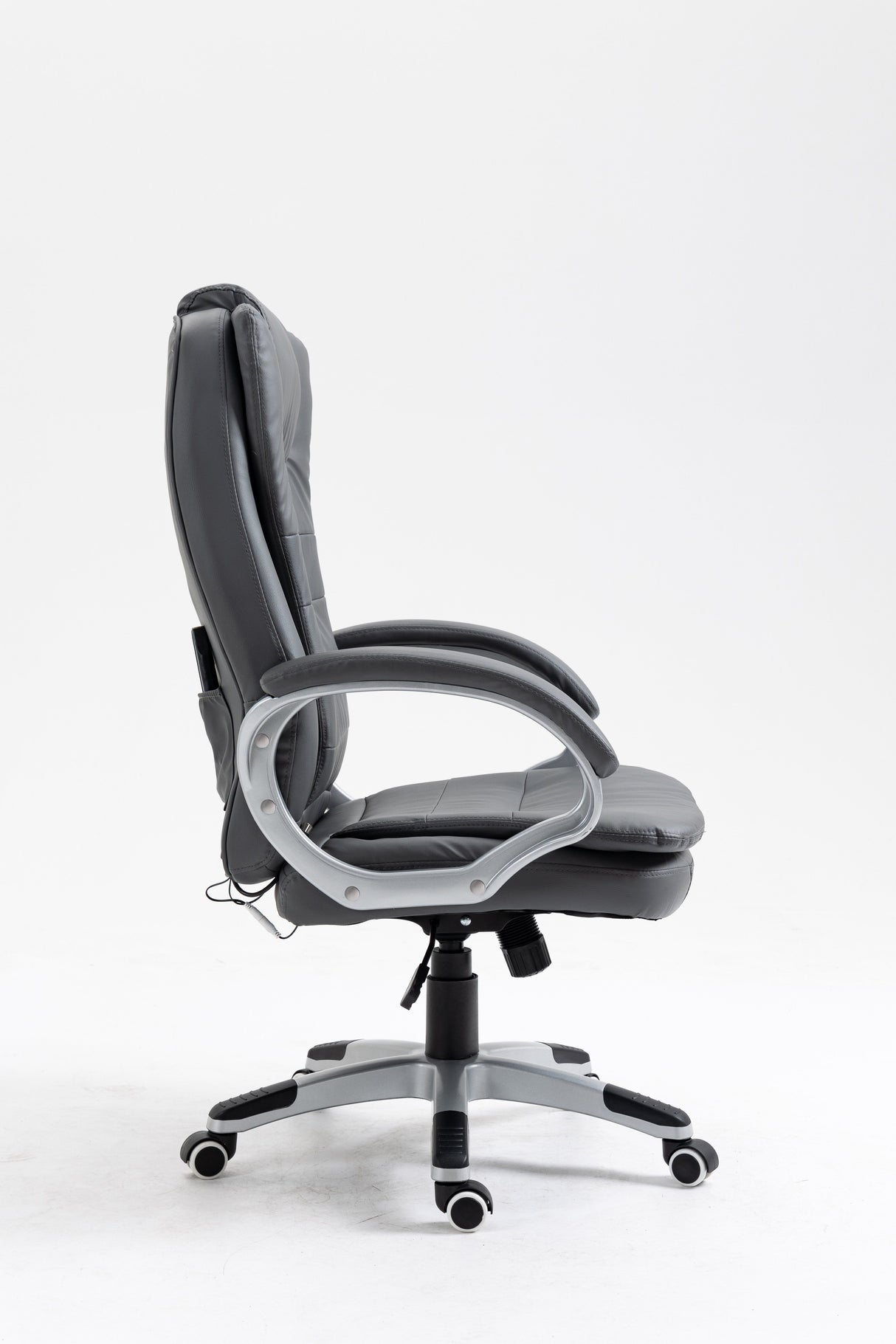 Silla  Activejet De Oficina Calefactable Con Masaje Yk7304 Gris