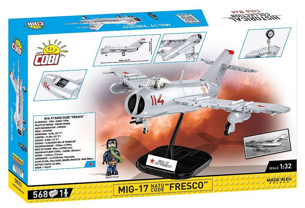 Cobi Mig-17 Código De La Otan "Fresco", Toys De Diseño Cobi-5823