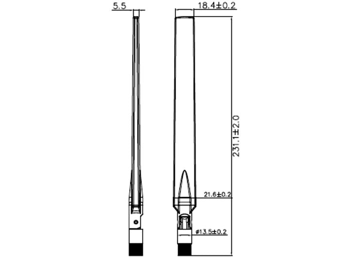EAN 4043619889136 - DeLOCK 88913 antena para red Antena omnidireccional RP-SMA 7 dBi imagen 3