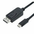EAN 7630049619142 - ROLINE 11.04.5835 adaptador de cable de vídeo 1 m DisplayPort USB Tipo C Negro imagen 1