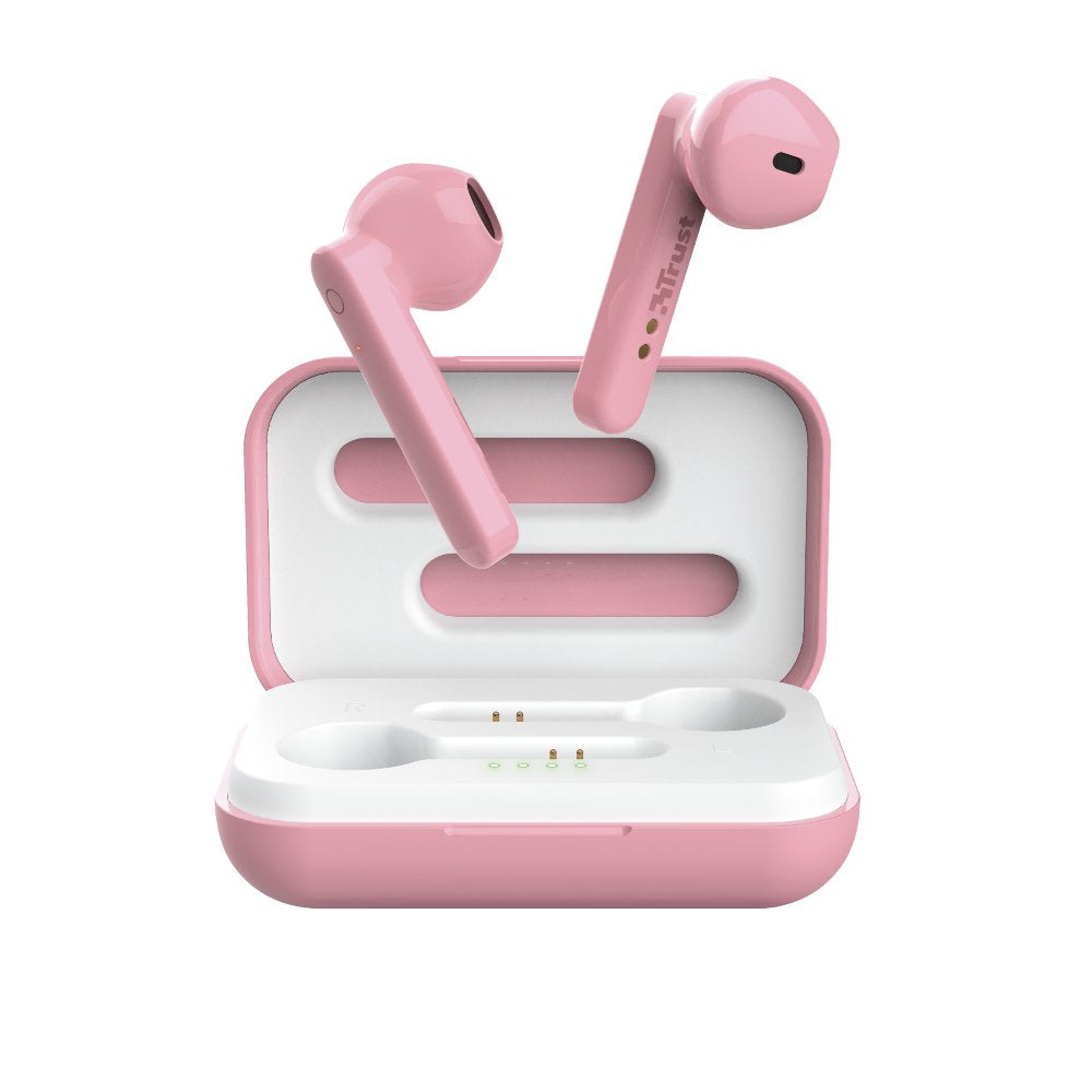 Auriculares Bluetooth Trust Primo Touch Con Estuche De Carga Autonomía 4h Rosas