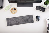 Cherry Tas Kw 9100 Slim Wireless Fr Diseño Negro Plata