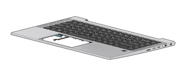 Top Cover W/Keyboard Cp+Ps Bl  Pvcy Intl M36311-B31,