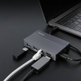 Docking Usb Tipo-C Tooq Tqe-2242g Ranura Ssd M.2 1xhdmi 1xrj45 1xusb 1xusb Tipo-C 1xlector Tarjetas 1x Jack 3.5 1xusb Tipo-C Pd