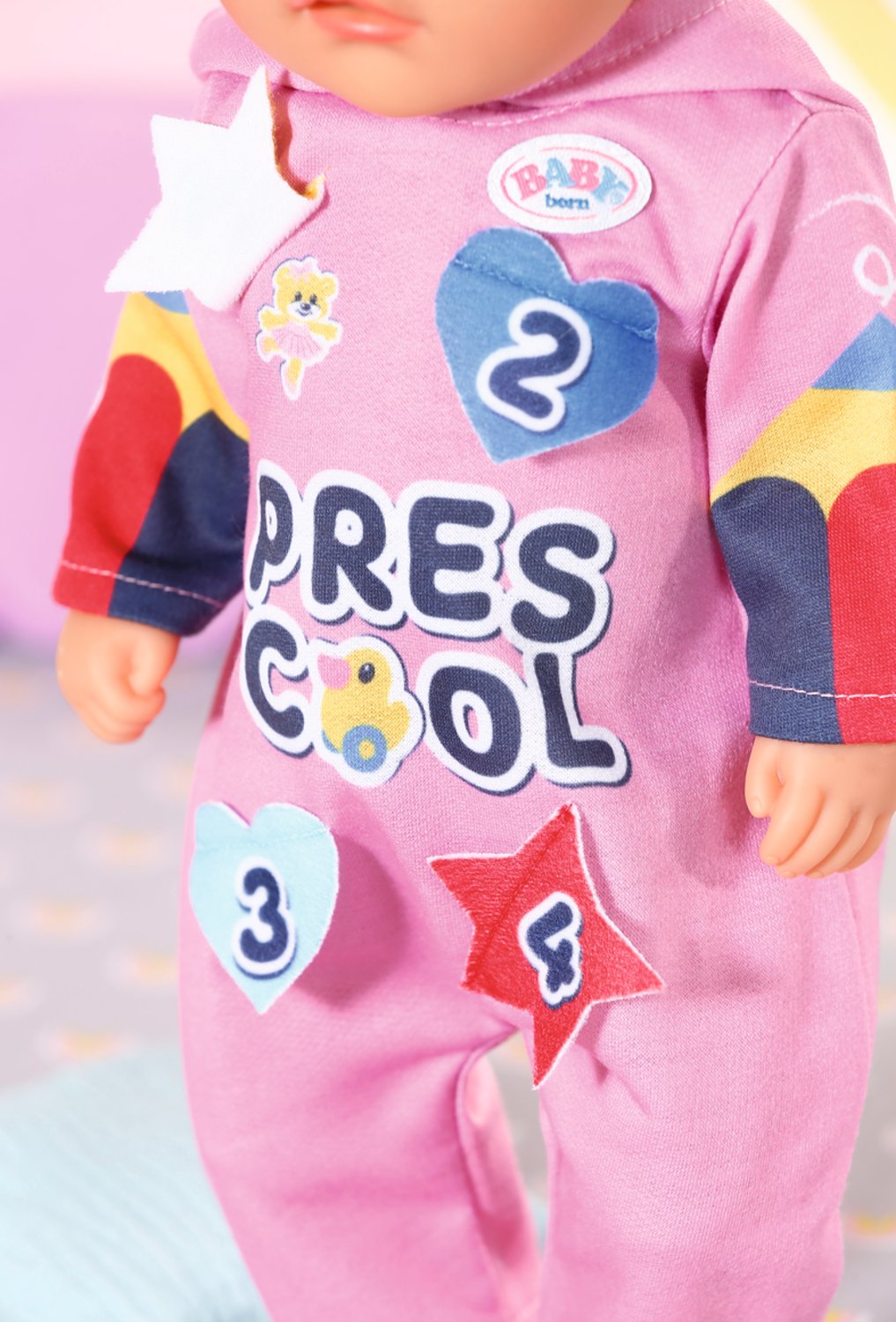 Pelele De Muñeca Baby Born Kindergarten Romper+Badges