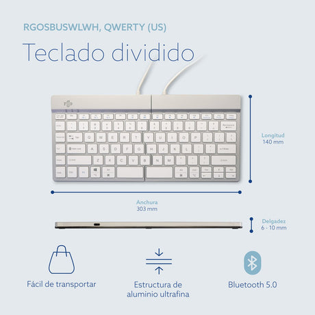 EAN 8719274491859 - R-Go Tools RGOSBUSWLWH teclado Oficina Nórdico imagen 15