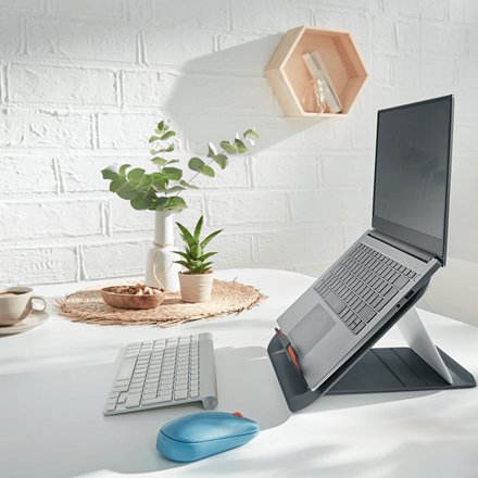 Leitz Ergo Cosy Soporte Para Ordenador Portátil Gris 43,2 Cm (17")