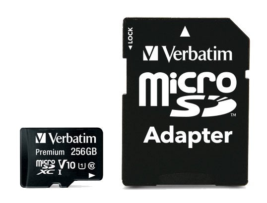 Micro Sd Verbatim 256gb Class 10 Microsdxc   Uhs-I Incl Adapter