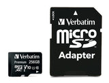 Micro Sd Verbatim 256gb Class 10 Microsdxc   Uhs-I Incl Adapter