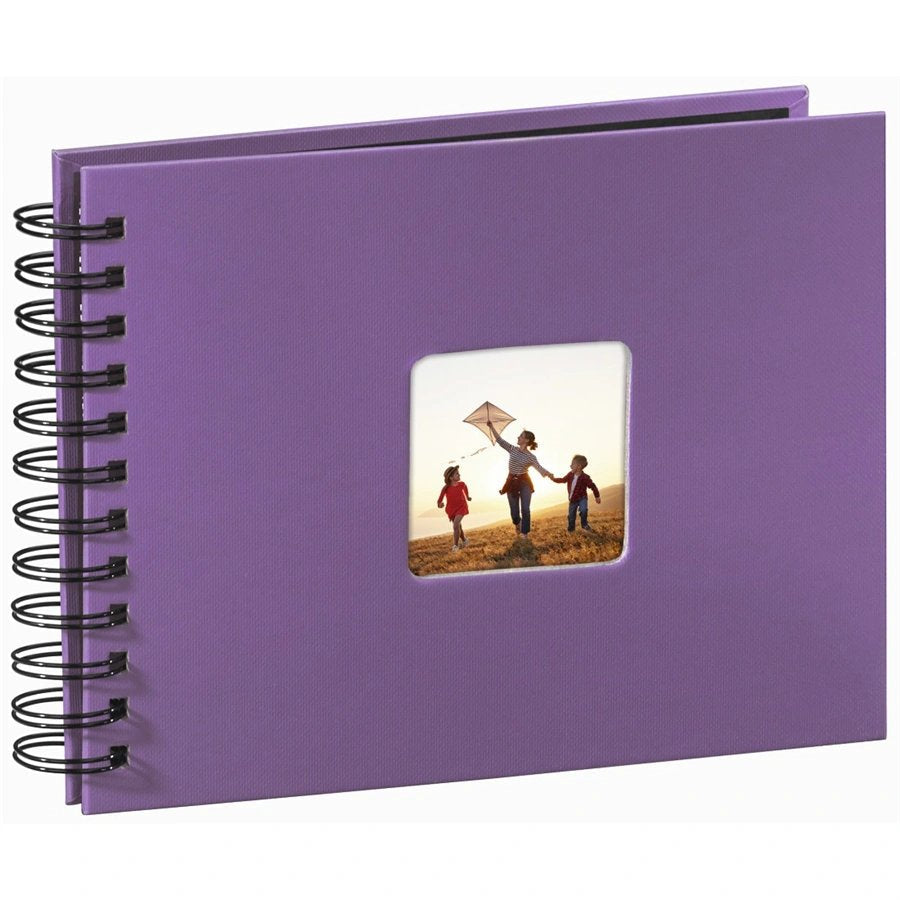 Hama  Fine Art  Spiral Purple 24x17 50 Black Pages 94881