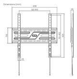 Aisens Soporte Eco Ultra Delgado Para Monitor/Tv 75kg De 32-75, Negro
