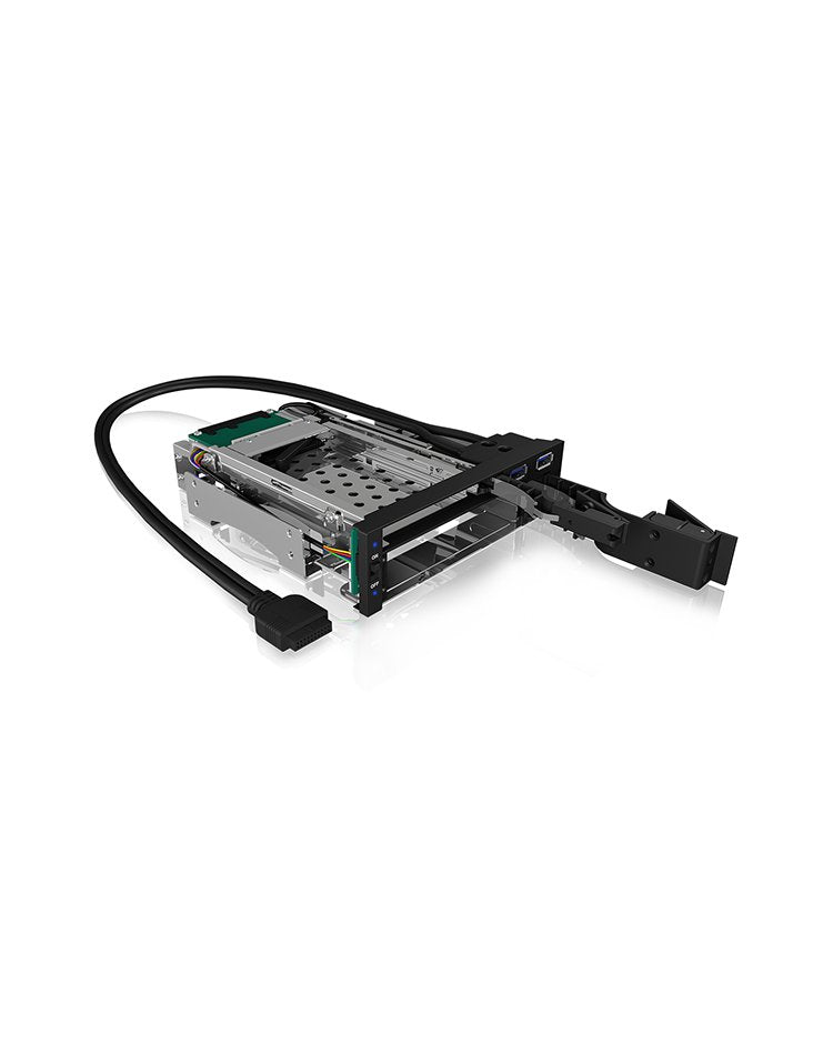 Icy Box Ib-174ssk-U 13,3 Cm (5.25") 1x 2,5"+1x 3,5"  2xsata, Für 5,25"