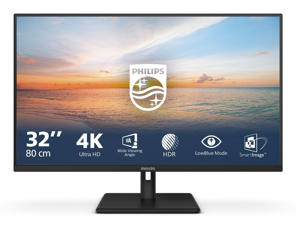 Monitor Philips 32e1n1800la 31.5" Adaptive Sync 3840x2160 Hdmi Dp Black