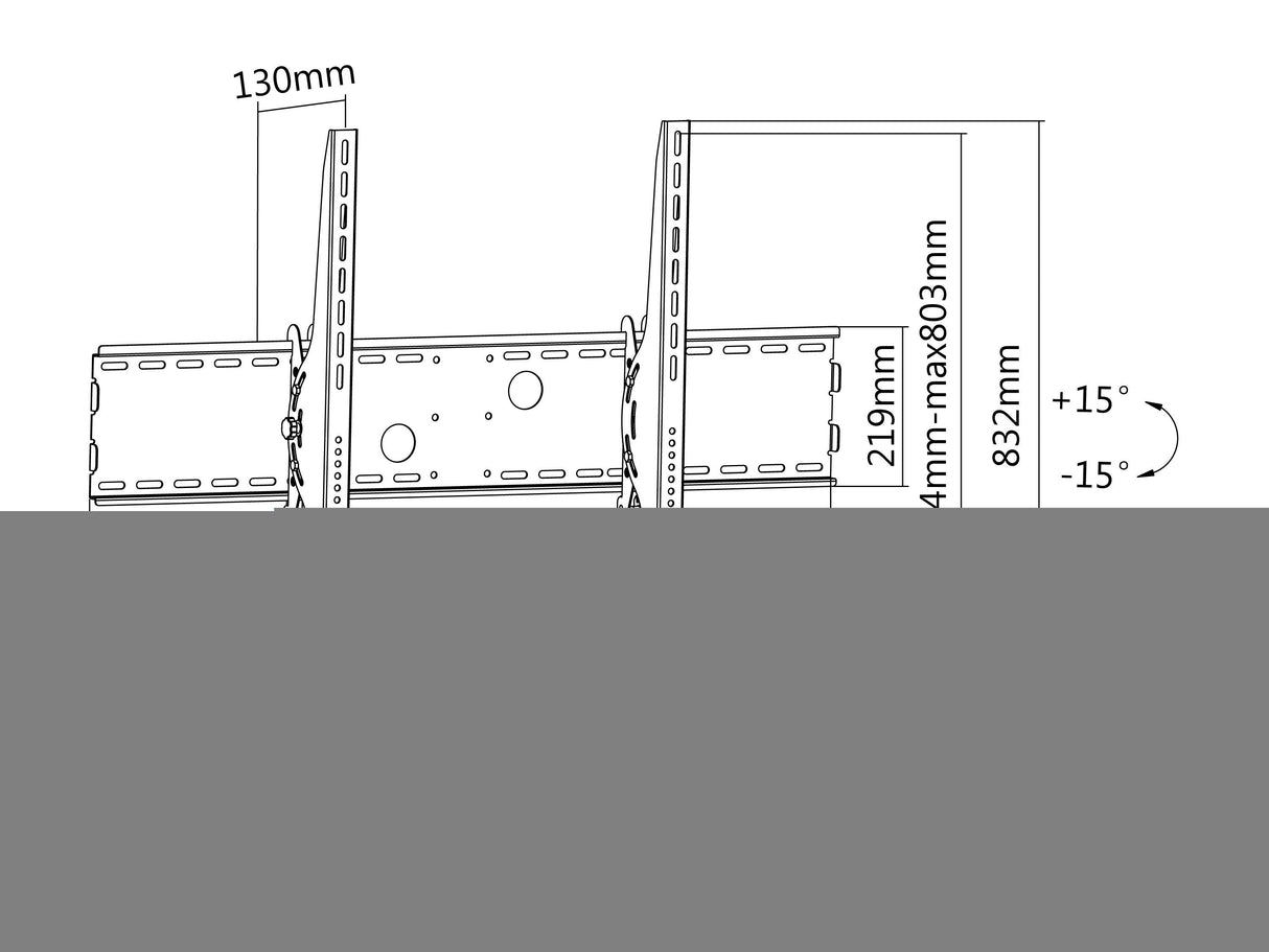 Equip Soporte De Tv 60"- 100" Vesa 1000x800 Max 100kg