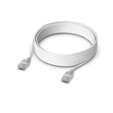 Ubiquiti Uacc-Cable-Patch-El-8m-W Cable De Red Translúcido, Blanco Cat6