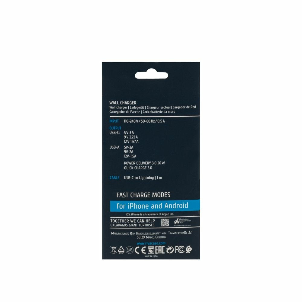 EAN 4260709013251 - Rivacase PS4102WD4 Smartphone Blanco Corriente alterna Carga rápida Interior imagen 5
