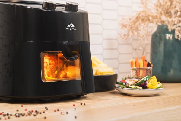 EAN 8590393343706 - Eta Vista Sencillo 4,3 L Independiente 1300 W Freidora de aire caliente Negro imagen 10