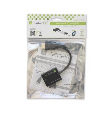 EAN 8057685301658 - Techly IDATA-HDMI-VGA2 adaptador de cable de vídeo VGA (D-Sub) Negro imagen 4
