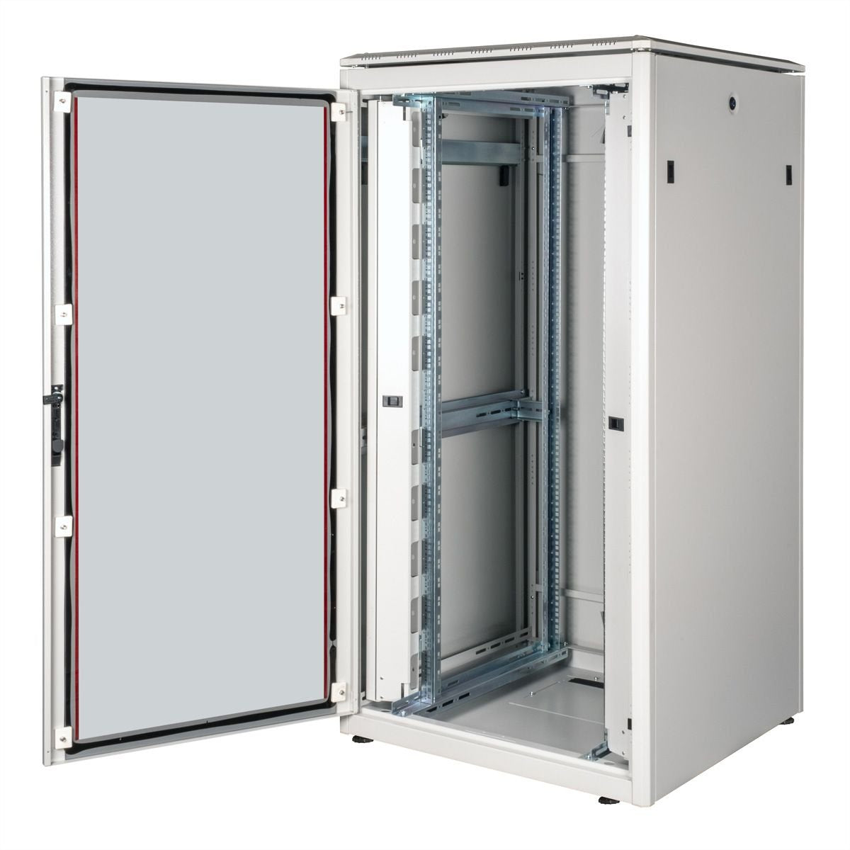 Roline 19-Zoll Netzwerkschrank Pro 32 He, 800x800 Bxt Glastr Grau