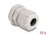 Delock 60655 Prensacables M20 10 Piezas Gris