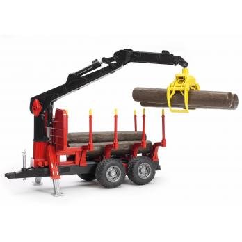 Bruder Remolque Con Grua Forestal - Escala 1:16 02252