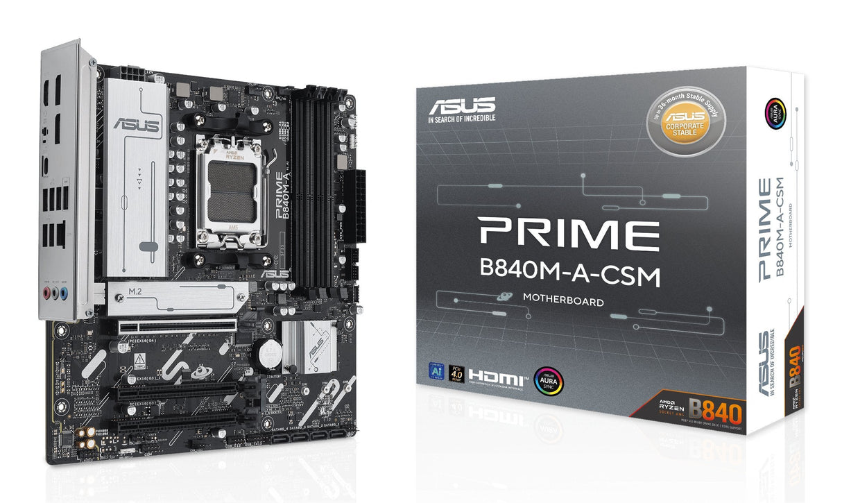 EAN 4711387797204 - ASUS PRIME B840M-A-CSM AMD B840 Zócalo AM5 micro ATX imagen 1