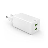 Hama Mini 65w Gan Pd/Qc 2x Usb-C Biala
