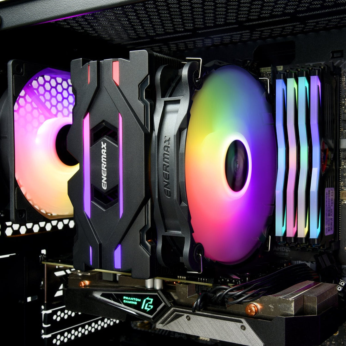 Ventilador Disipador Enermax Ets - F40 - Bk - Argb 14cm Amd Intel