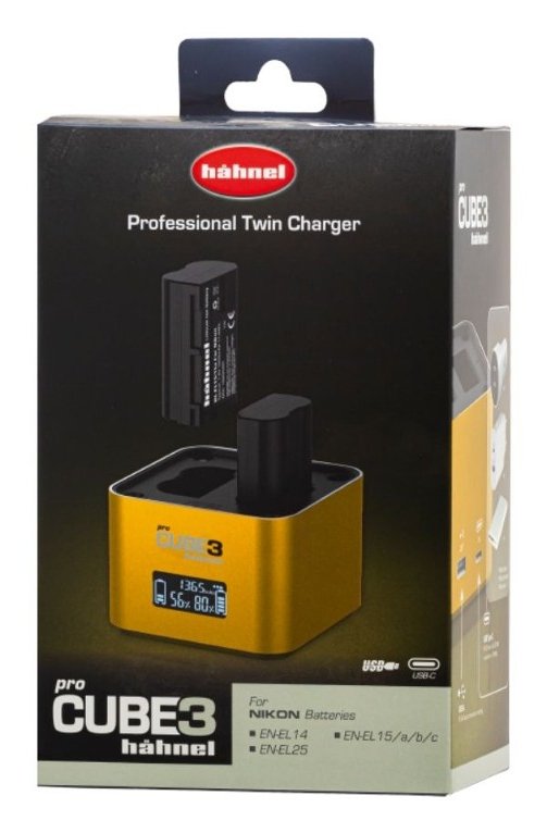 Hähnel Doppelcargador Pro Cube 3 - Nikon Con Lcd-Display Retail