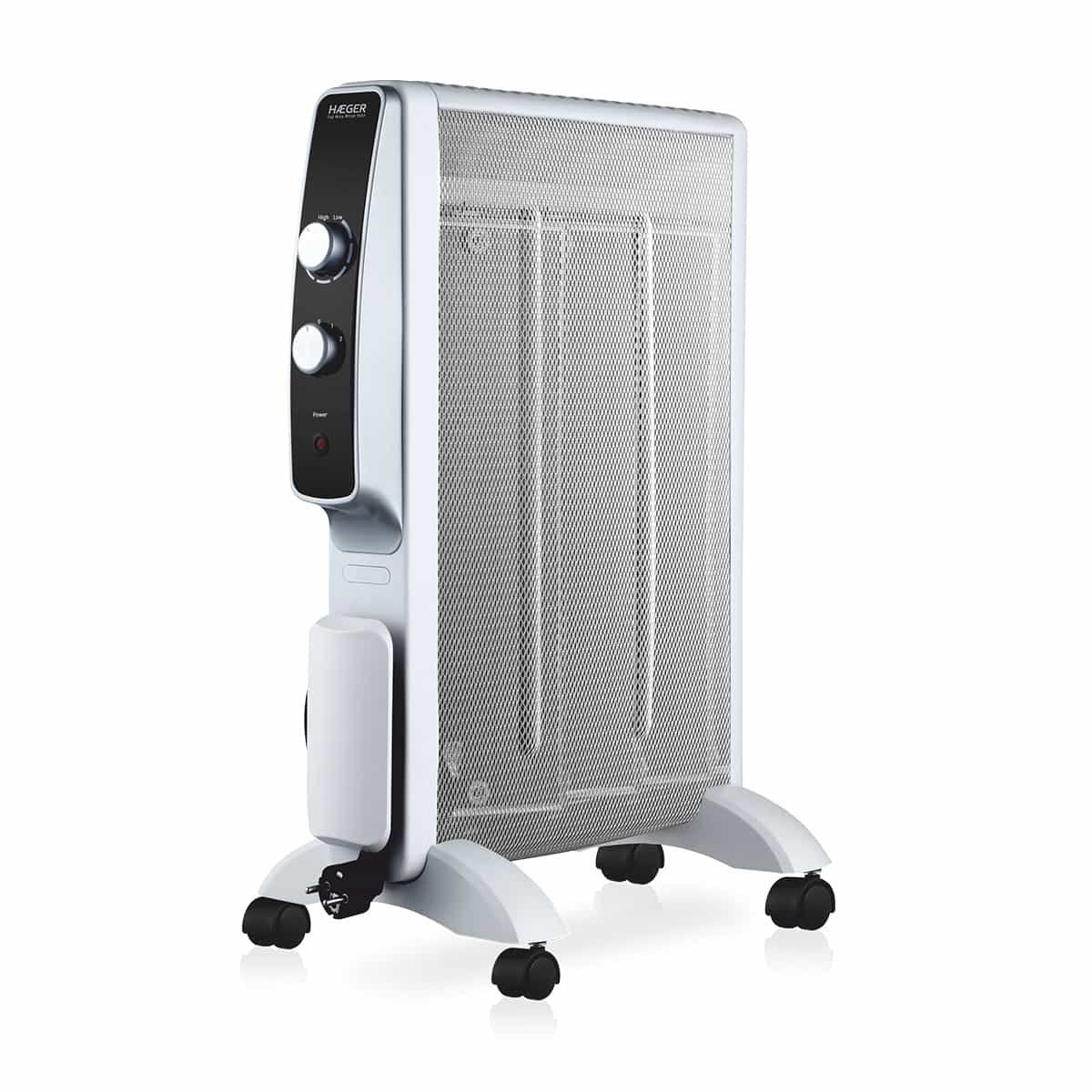 Haeger Mh-15w.006a Calefactor Eléctrico Interior Negro, Blanco 1500 W