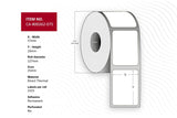 Label 57 X 19mm, Core 25mm,  Direct Thermal, Coated,