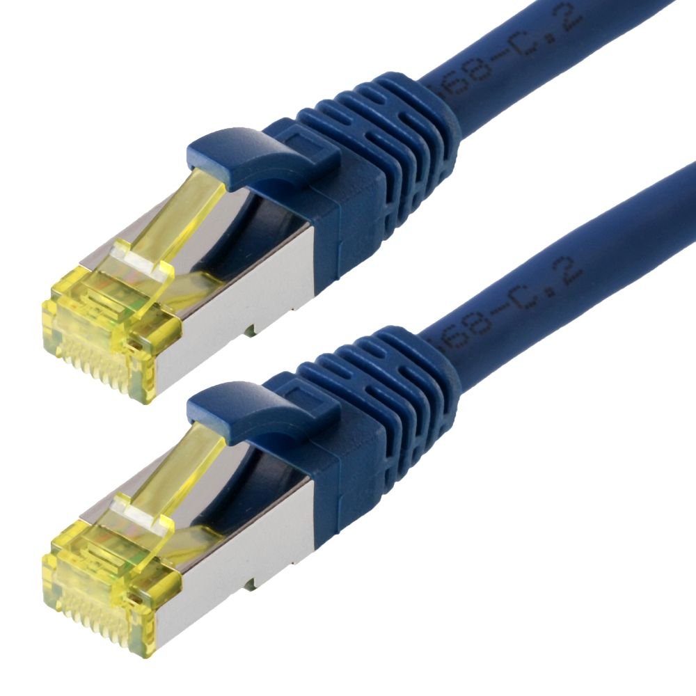 Helos Cable De Red S/Ftp Cat 6a Azul 15,0m