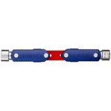 Knipex "Doublejoint" Llave Para Armarios De Control, Llave De Tubo (Azul/Rojo, Longitud Total Del Brazo 97 Mm)