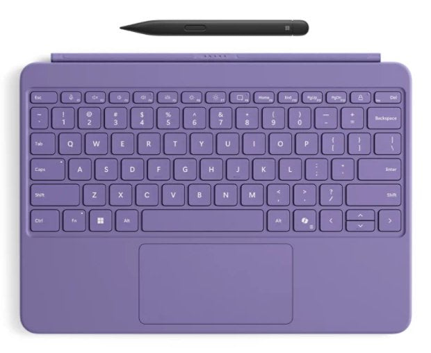 Microsoft Surface Pro 12-Zoll-Keyboard Mit Slim Pen (Violetat, De-Layout) Ep2-33089