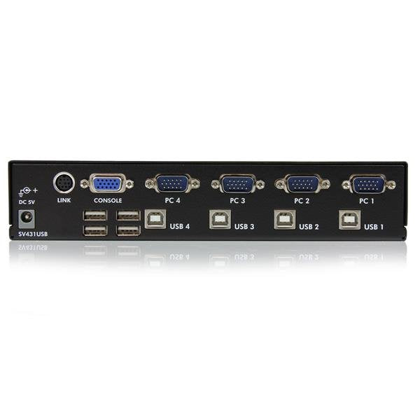 EAN 0065030787192 - StarTech.com SV431USB interruptor KVM Montaje en rack Negro imagen 3