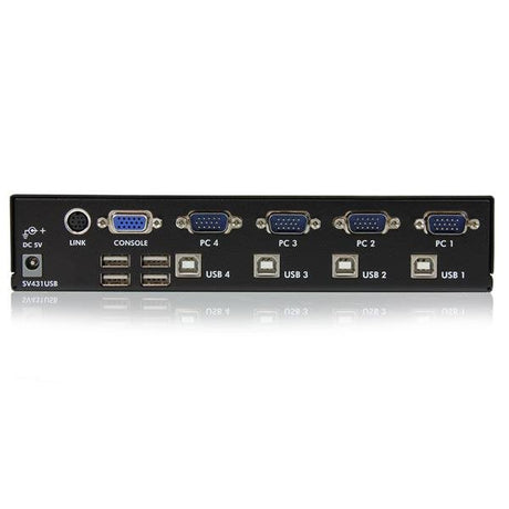 EAN 0065030787192 - StarTech.com SV431USB interruptor KVM Montaje en rack Negro imagen 3