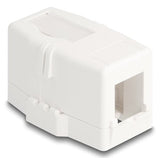 Keystone Leergehäuse 1 Port Mit Magnetischer Unterseite, Weiss