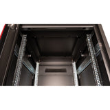 Roline 19-Zoll Netzwerkschrank Pro 42 He, 600x800 Bxt Glastr Schwarz