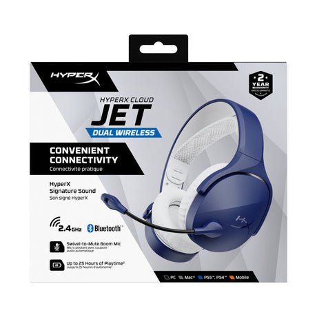 EAN 0198701343424 - HyperX Cloud Jet Wireless Light Blue Gaming Headset Inalámbrico Diadema Juego USB tipo A Bluetooth imagen 7