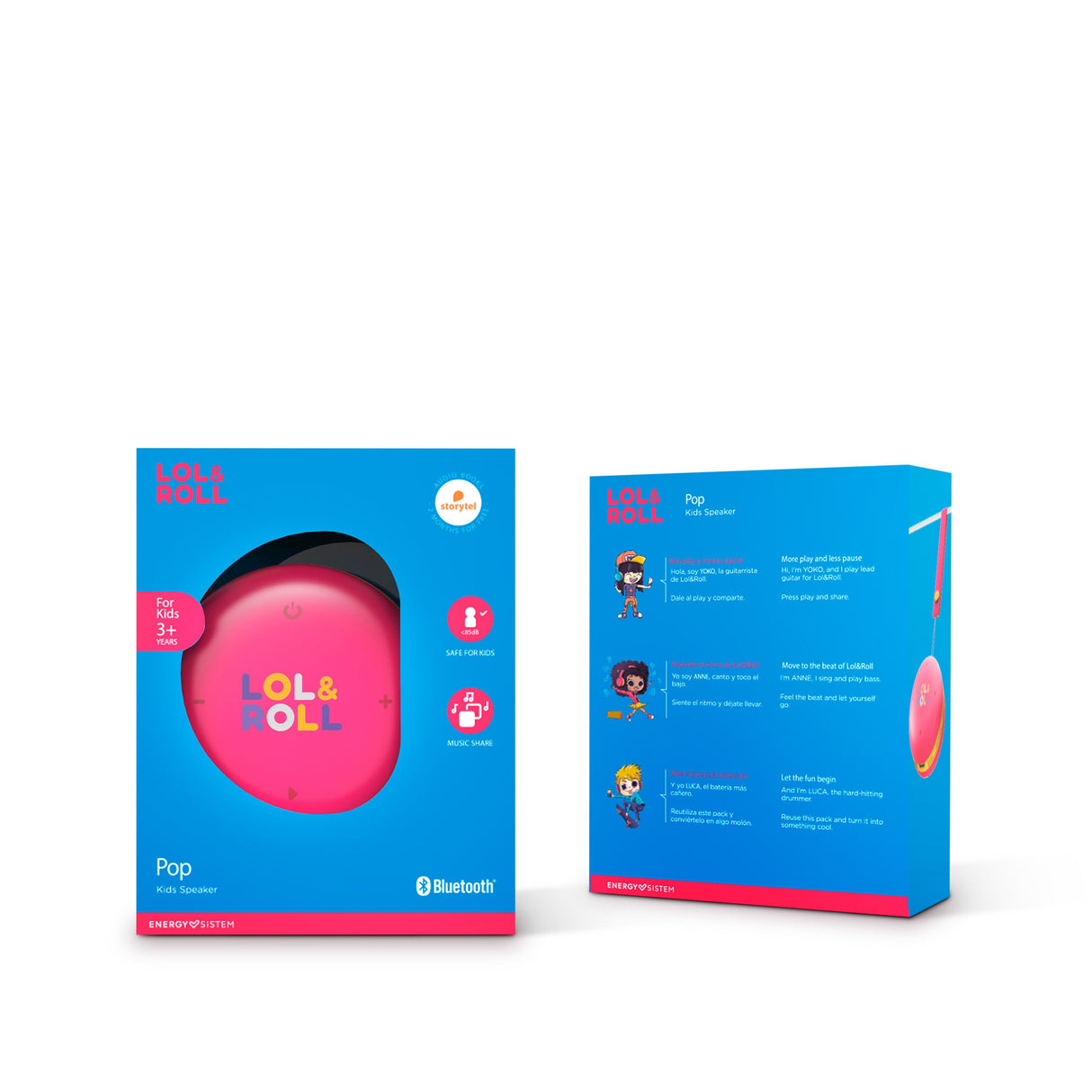 Altavoz Energy Sistem  Lol&Roll Pop Kids Pink