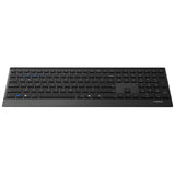 Rapoo Cableloses Multi-Mode-Deskset 9500m Qwertz Keyboard + Mouse Black