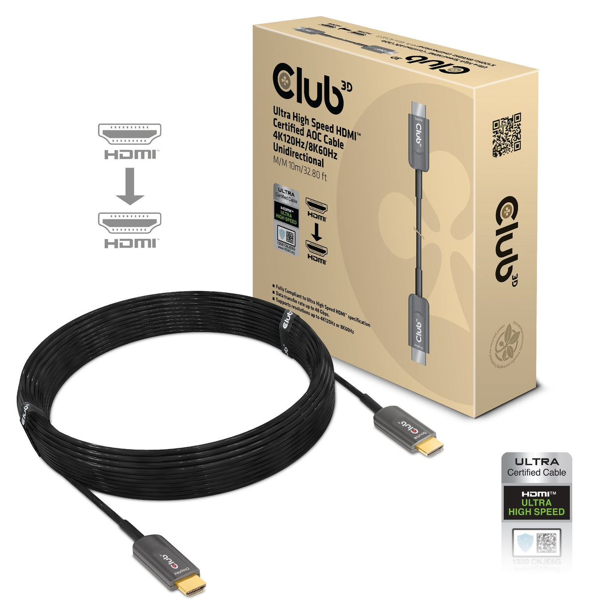 EAN 8719214471729 - CLUB3D CAC-1376 cable HDMI 10 m HDMI tipo A (Estándar) Negro imagen 1