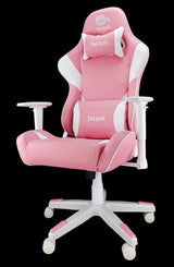 Talius Silla Dragonfly Gaming White/Pink, 2d, Butterfly, Base Nylon, Ruedas 60mm Nylon, Gas Clase 4,