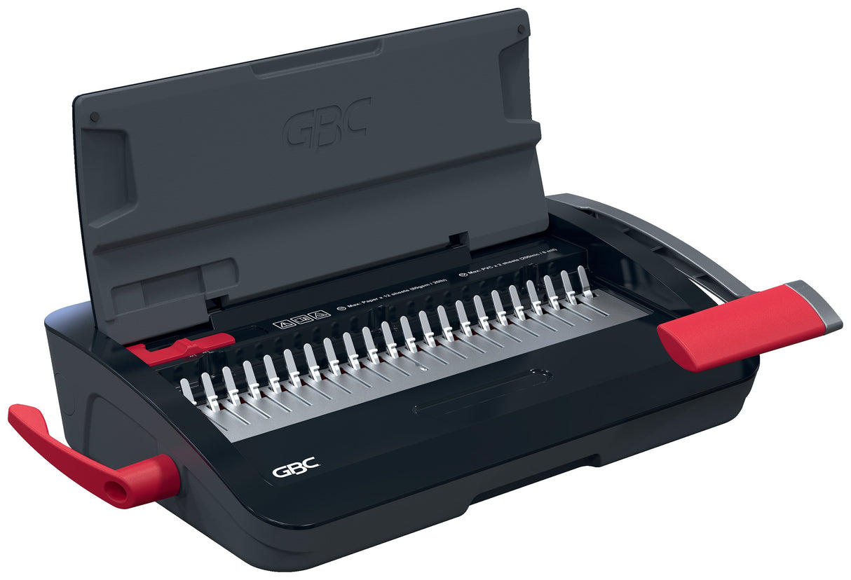EAN 5028252644457 - GBC CombBind CB12 Encuadernadora de canutillo 165 hojas Negro, Rojo imagen 1
