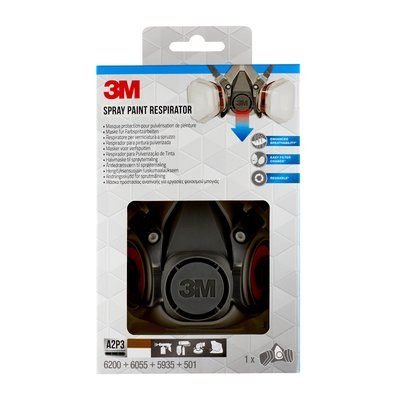 EAN 5902658103766 - 3M 6002PRO respirador reutilizable FFP3 Mascarilla de media cara imagen 1