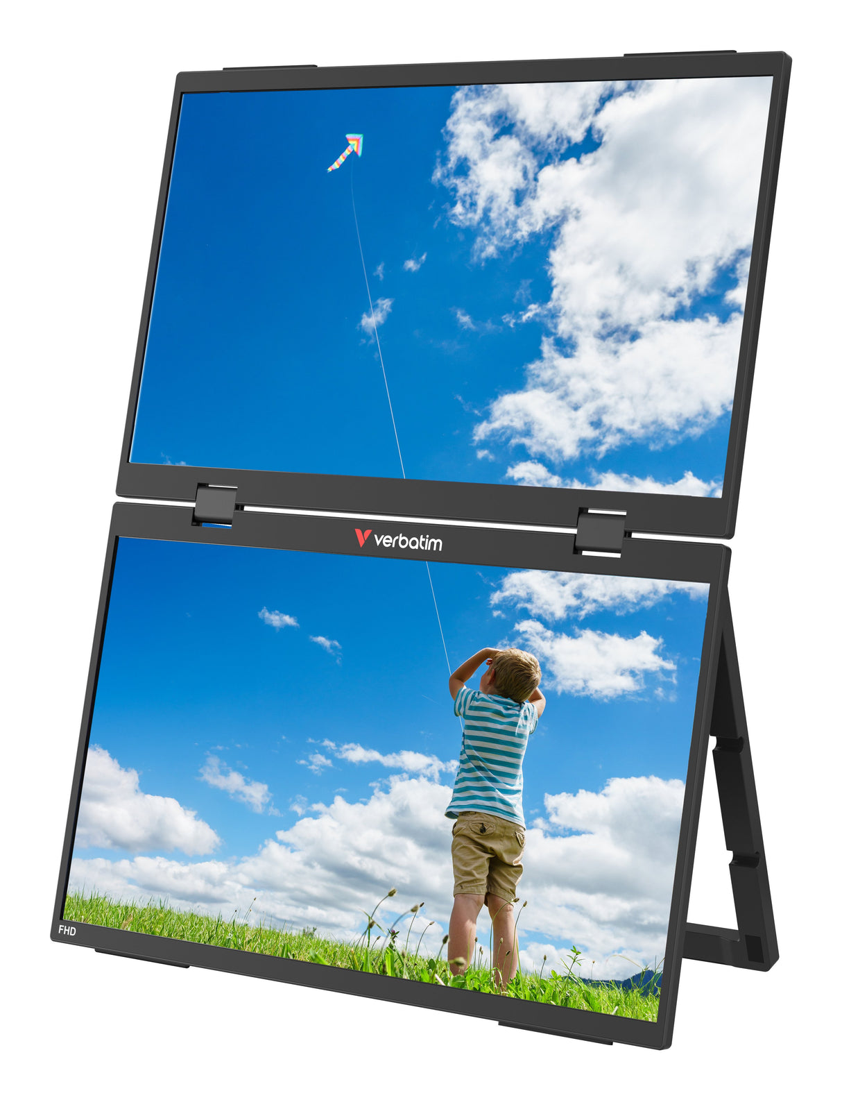 EAN 23942324034 - Verbatim Portable 15.6" FHD Dual Monitor Essentials Monitor portátil Negro 39,6 cm (15.6") LCD 1920 x 1080  imagen 1