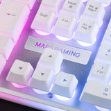 Mars Gaming Mk220 Teclado Gaming - Tecnologia H-Mech - Iluminacion Frgb Rainbow Halo - Panel De Aluminio - Alta