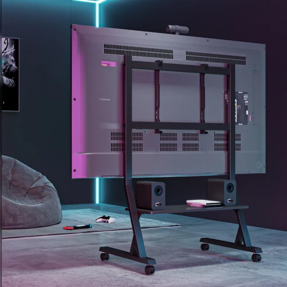 Soporte De Pie Techly Con Estante Para Tv Lcd Led Plasma De 45-90"