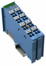 Wago 750-489 4-Canal-Analogeingang Para Rtd-Sensoren Y Thermoelemente Azul