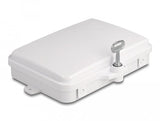 Lwl Caja Distribuidora Para Interior- Y Exterior Ip65 Resistente Al Agua Con Cerradura 6 Port Blanco